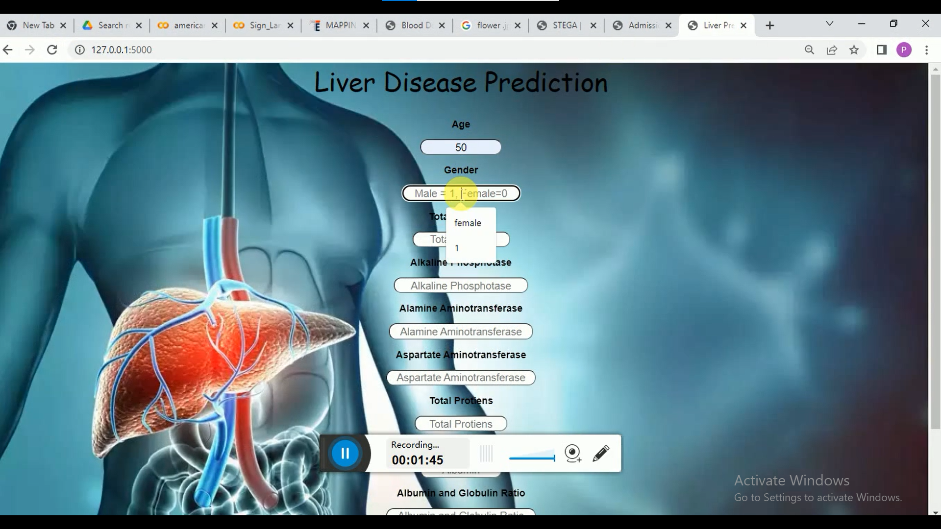 Liver Diseases Prediction Using Support Vector Machine And Naive Bayes Algorithms